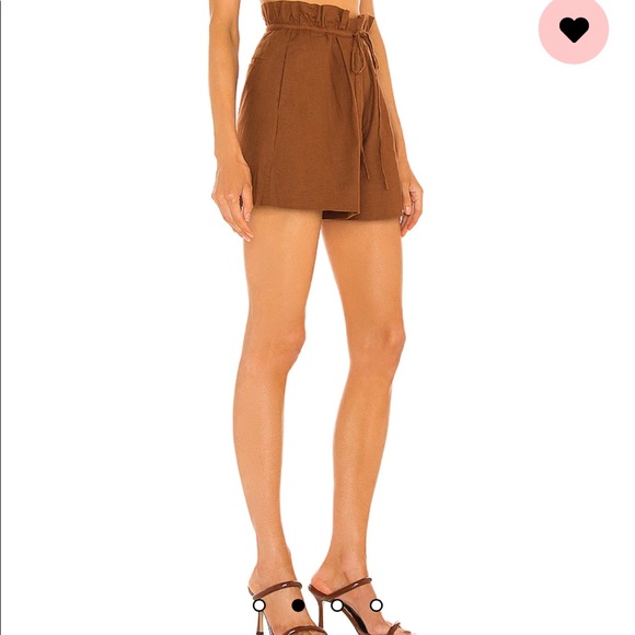 Brown linen shorts - Picture 3 of 3